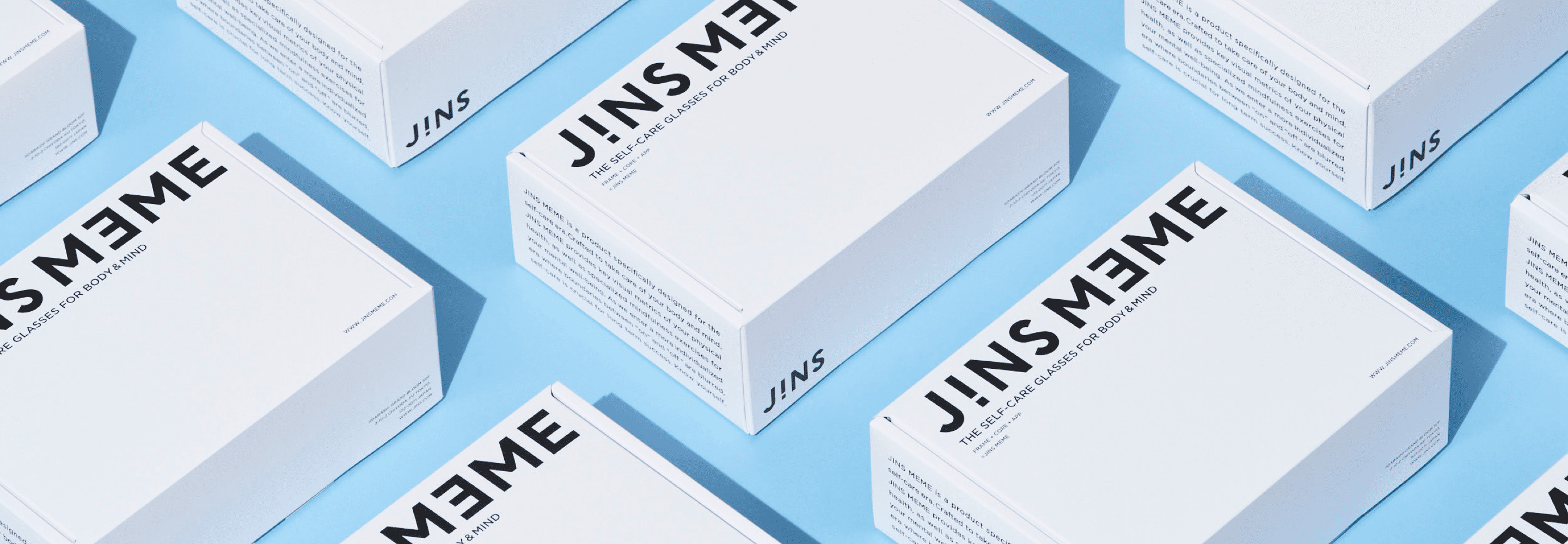 JINS MEME Package & Catalog